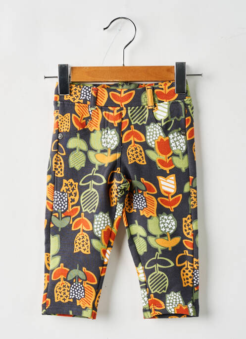 Jegging taille normale taille élastique gris BOBOLI fille