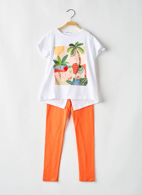 Ensemble pantalon orange MAYORAL pour fille