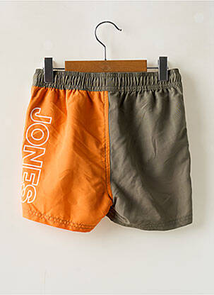 Short de bain tissage popeline vert JACK & JONES garçon