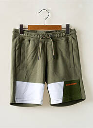 Short stretch taille élastique vert JACK & JONES garcon