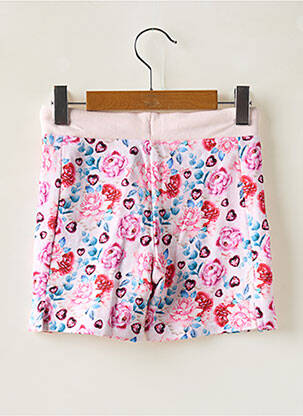 Short stretch taille élastique rose GUESS fille