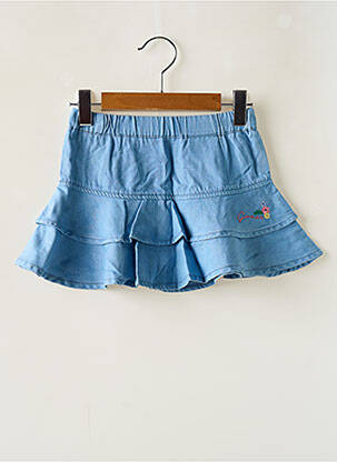 Jupe mi-longue taille normale bleu GUESS fille