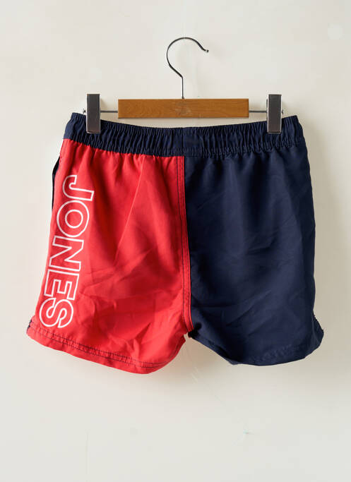 Short de bain tissage popeline bleu JACK & JONES garcon