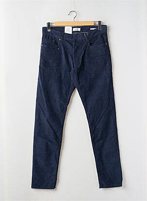 Pantalon slim tissage velours taille normale bleu EDC homme