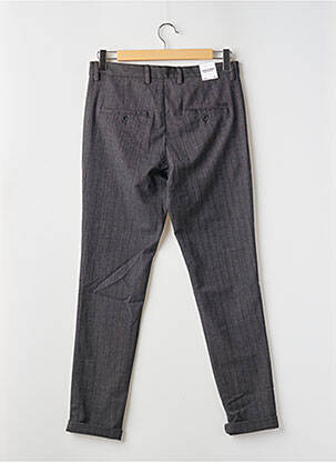 Pantalon chino tissage chiné taille haute gris JACK & JONES homme