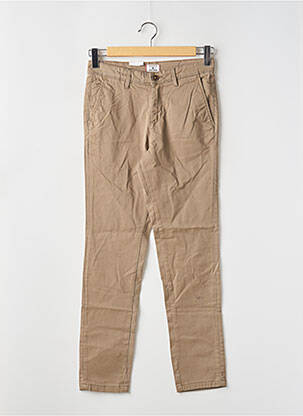 Pantalon chino tissage popeline taille basse marron JACK & JONES homme