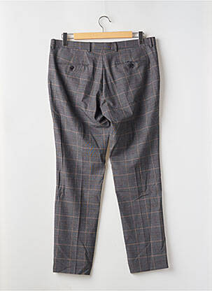 Pantalon chino imprimé imprimé prince de galle taille normale gris SELECTED homme