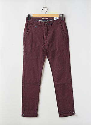 Pantalon chino tissage popeline taille normale rouge GARCIA homme