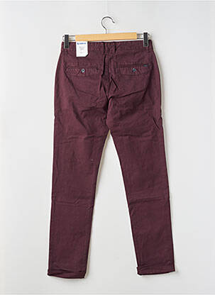 Pantalon chino tissage popeline taille normale rouge GARCIA homme