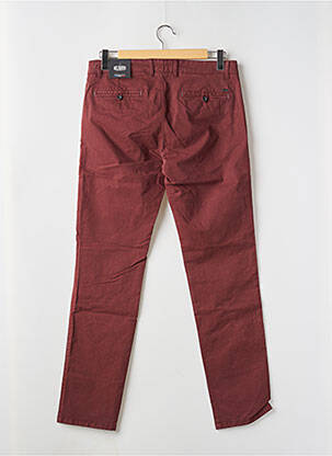 Pantalon chino stretch taille normale rouge DELAHAYE homme