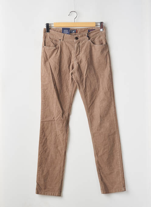 Pantalon slim stretch taille normale marron STATE OF ART homme