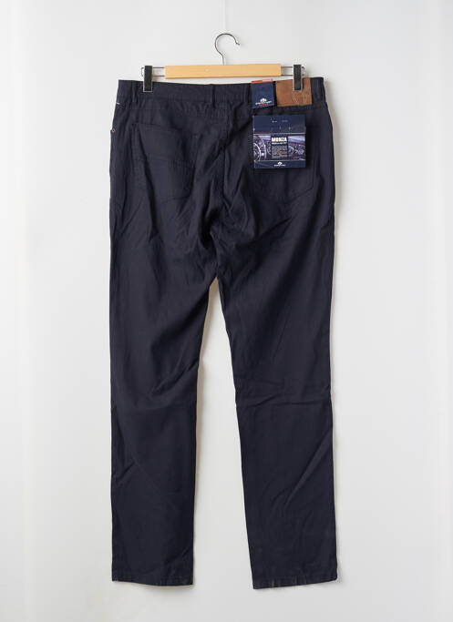 Pantalon slim tissage popeline taille normale bleu STATE OF ART homme
