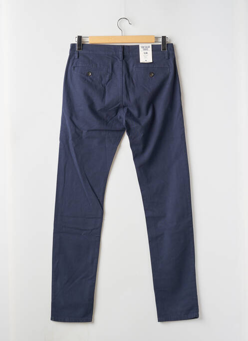 Pantalon chino tissage popeline taille normale bleu TOM TAILOR homme