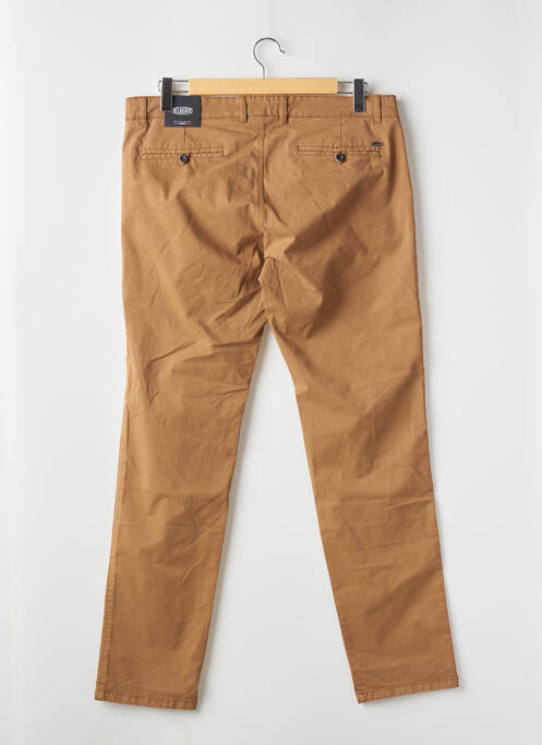 Pantalon chino marron DELAHAYE pour homme