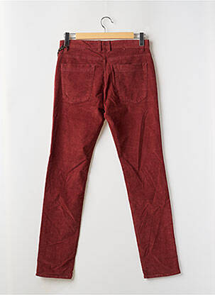 Pantalon slim fermeture zippée sous rabat boutonné rouge TOM TAILOR homme