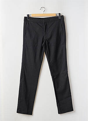 Pantalon droit fermeture zippée sous rabat avec crochet noir BRUCE & BUTLER  homme