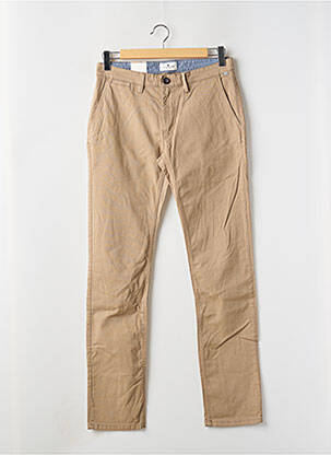 Pantalon chino stretch taille normale beige TOM TAILOR homme