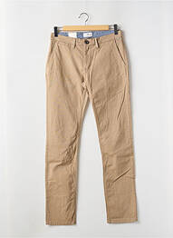 Pantalon chino stretch taille normale beige TOM TAILOR homme