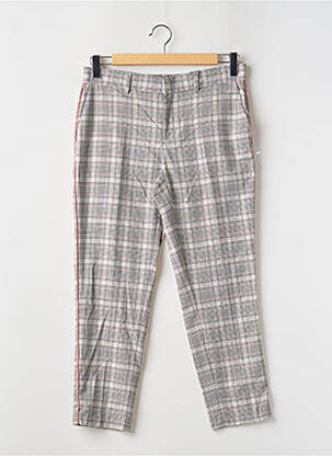 Pantalon droit fermeture zippée sous rabat avec crochet beige STREET ONE homme