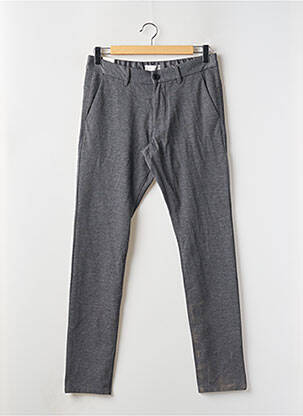 Pantalon slim fermeture zippée sous rabat boutonné gris ESPRIT homme