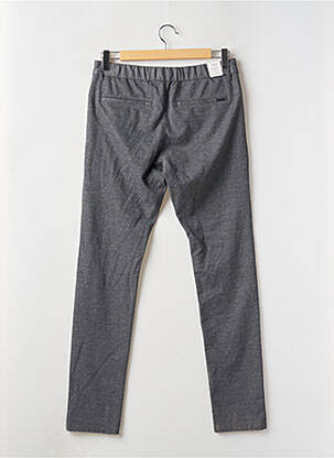 Pantalon slim fermeture zippée sous rabat boutonné gris ESPRIT homme