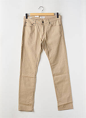 Pantalon slim beige JACK & JONES pour homme
