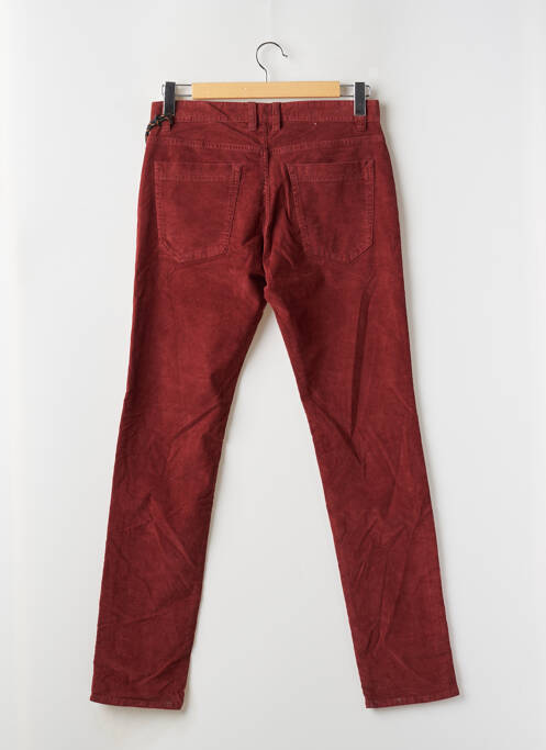 Pantalon slim fermeture zippée sous rabat boutonné rouge TOM TAILOR homme