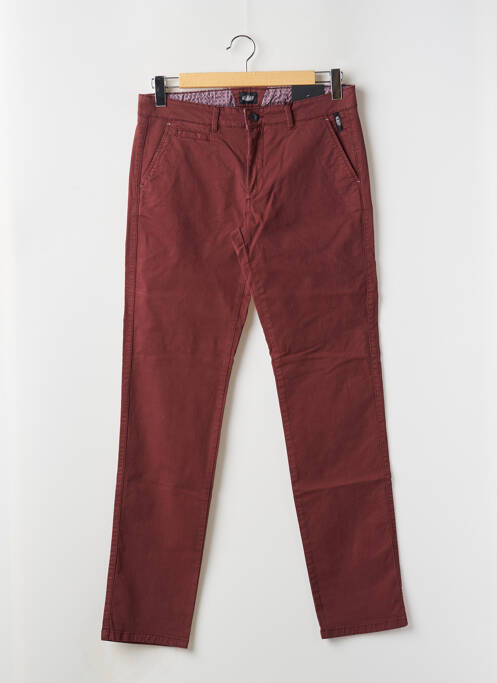 Pantalon chino rouge DELAHAYE pour homme