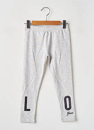 Legging sérigraphie taille élastique gris GUESS fille