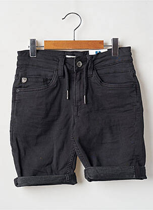 Bermuda fermeture zippée sous rabat boutonné taille élastique noir GARCIA garcon