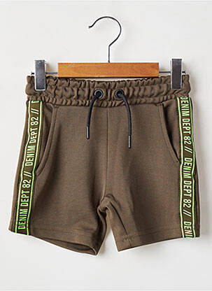 Short poches taille élastique vert CARS JEANS garçon