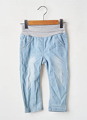 Pantalon droit coupe droite taille élastique bleu S.OLIVER fille