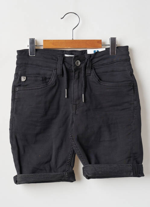 Bermuda fermeture zippée sous rabat boutonné taille élastique noir GARCIA garcon