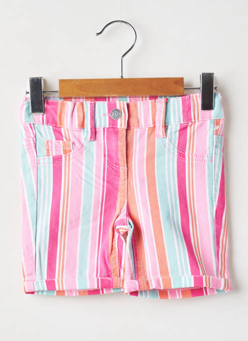 Short fermeture zippée sous rabat boutonné rose S.OLIVER fille