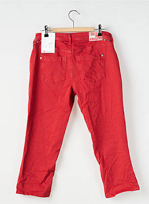 Pantacourt stretch taille basse rouge STREET ONE femme