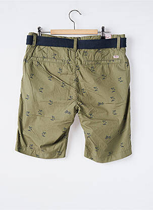 Bermuda tissage popeline taille basse vert PETROL INDUSTRIES homme