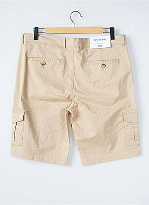 Bermuda multipoches taille normale beige PRIVATE BLUE homme