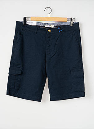 Bermuda multipoches taille normale bleu PRIVATE BLUE homme