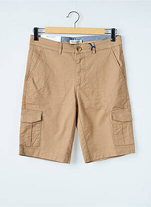 Bermuda multipoches taille normale marron PRIVATE BLUE homme