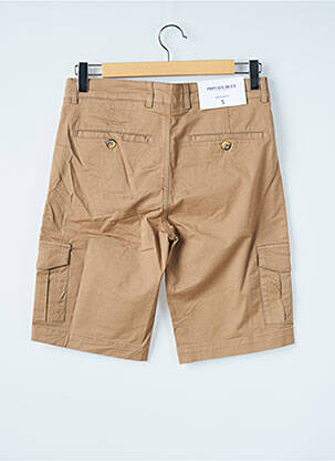 Bermuda multipoches taille normale marron PRIVATE BLUE homme