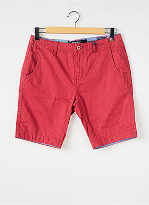 Short tissage popeline taille normale rouge HAZE&FINN homme