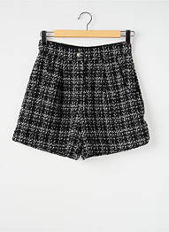 Short taille à pinces taille haute noir ONLY UNIQUE femme