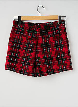 Short taille haute taille à pinces rouge GUESS fille