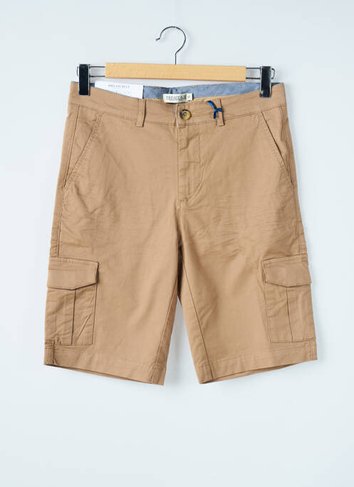 Bermuda marron PRIVATE BLUE pour homme