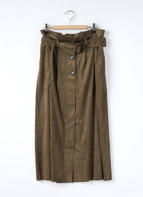 Jupe longue vert MANGO pour femme