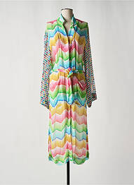 Veste kimono légère et transparente vert ME369 femme