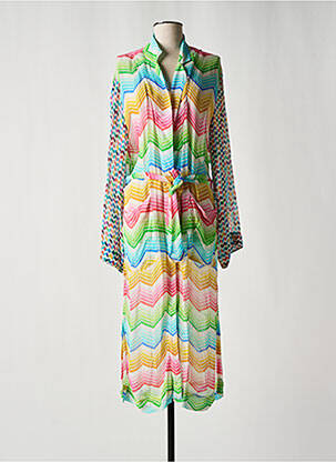 Veste kimono manches longues vert ME369 femme