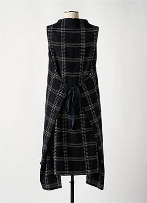 Robe mi-longue sans manche sans manche noir MAY HSU femme