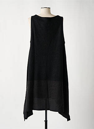 Robe mi-longue sans manche sans manche noir MAY HSU femme