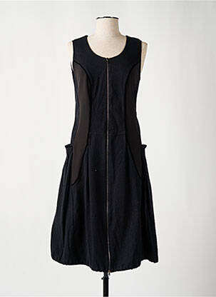 Robe mi-longue sans manche sans manche noir CREA CONCEPT femme